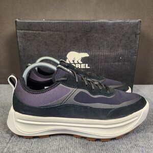 Sorel Ona 503 Low Womens Size 10 Black White Suede Casual Hiking Sneakers Shoes